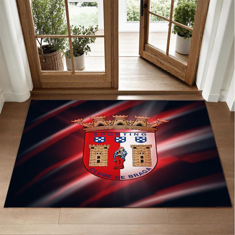 Braga FC Design Crystal Velvet Rug Soft Decorative Mat for Bedroom Entrance