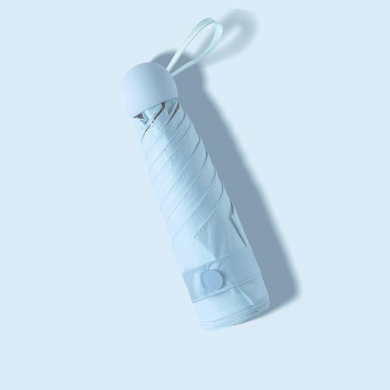 "Compact Ultralight 5-Fold UV Protection Mini Capsule Umbrella"