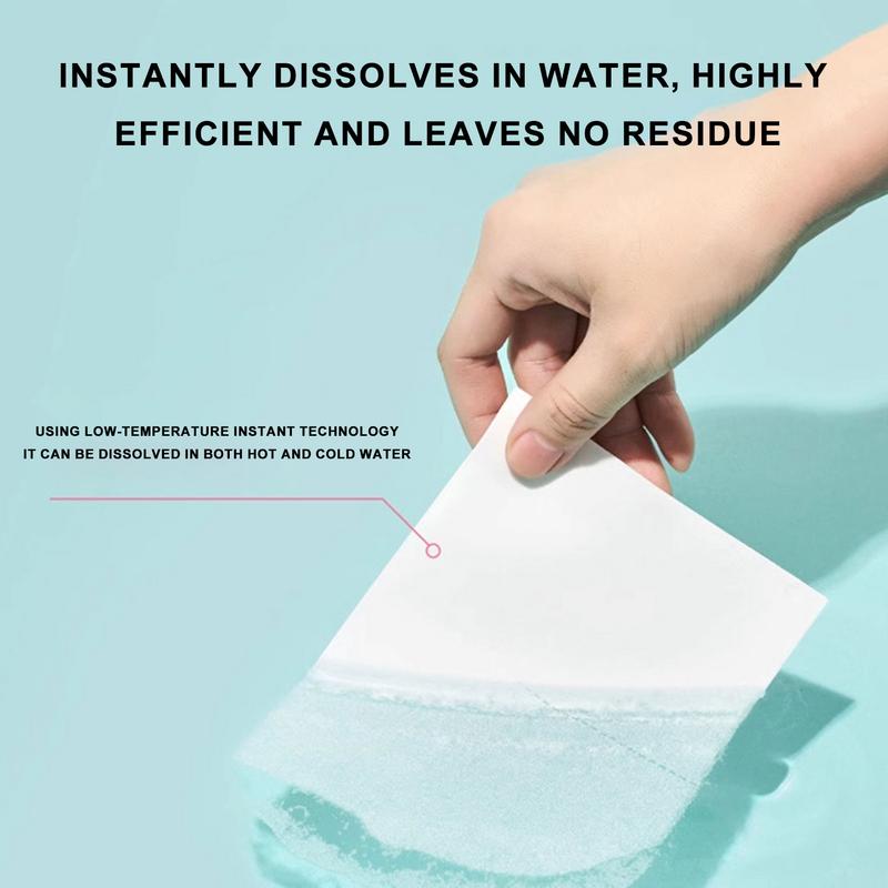 Detergent Sheets 60 Loads Plant Based Washing Machine Sheets Fast Dissolving Fresh Scent Dryer Sheets No Mess and Space-Saving