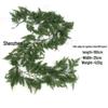 Artificial Norfolk Pine Wreath with Red Berries & Rattan Vines for Cross-Border Christmas Decoration