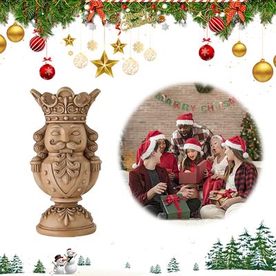 Porta-Velas de Natal Quebra-Nozes Suportes de Castiçal de Resina Suporte de Velas de Natal para Decoração de Casa e Celebrações Festivas