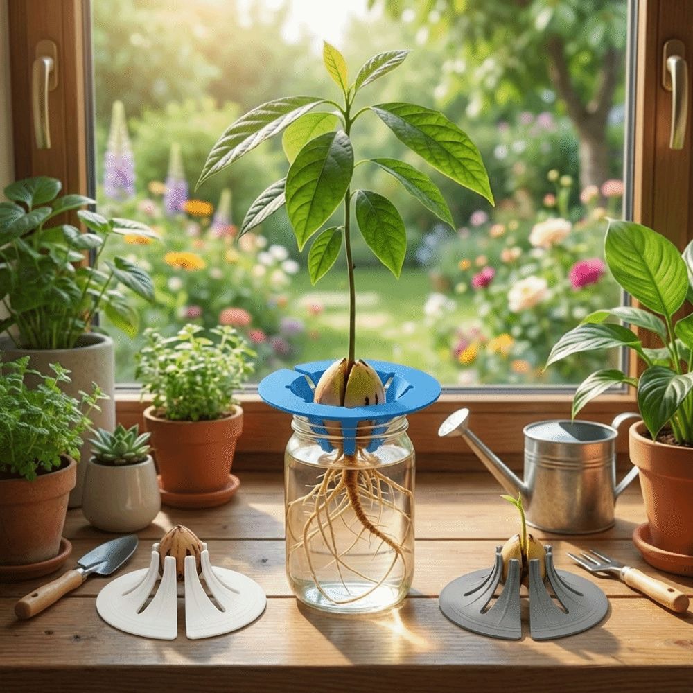 Soil-Free Seedling Tray Plastic Hydroponic Stand Special Holder Avocado Planter  Plant Observation