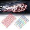 Honeycomb Car Taillight Sticker,Universal Reflective Decals Sticker Waterproof Rear Light Film Self Adhesive Tail Light Lamp Stickers Car Styling