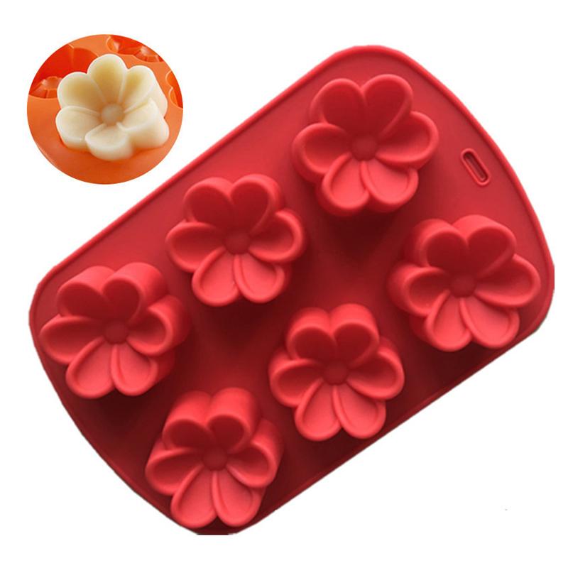 

Hawaiian Plumeria Flower Soap Silicone Mold Rubra Jello Candle Mould Cake Decoration Topper Baking Tools Bath Bomb Wax Melts