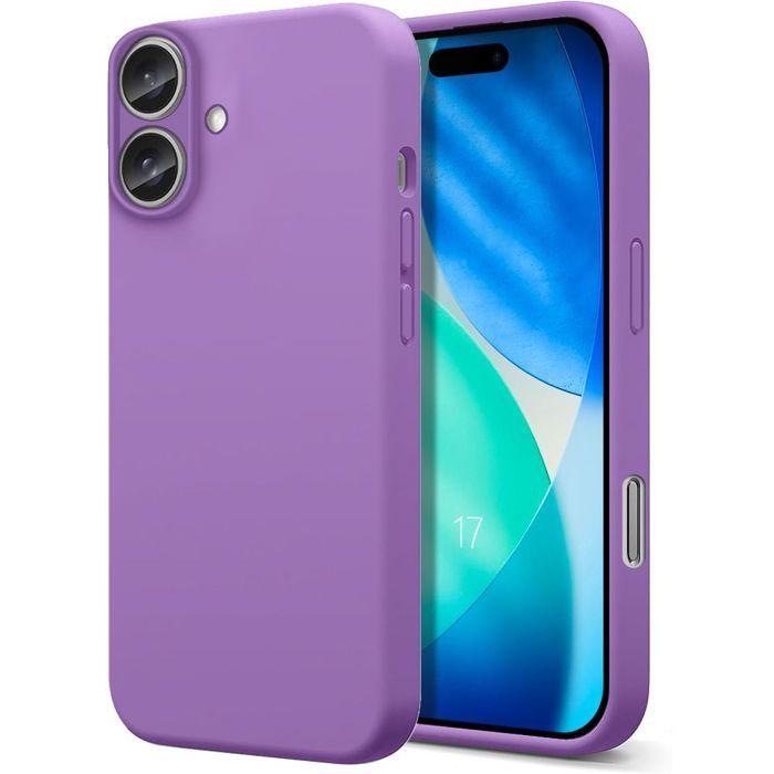 Coque de Protection - BOOLING - pour iPhone 17 - Silicone Antidérapant Antichoc Anti-Rayures Violet