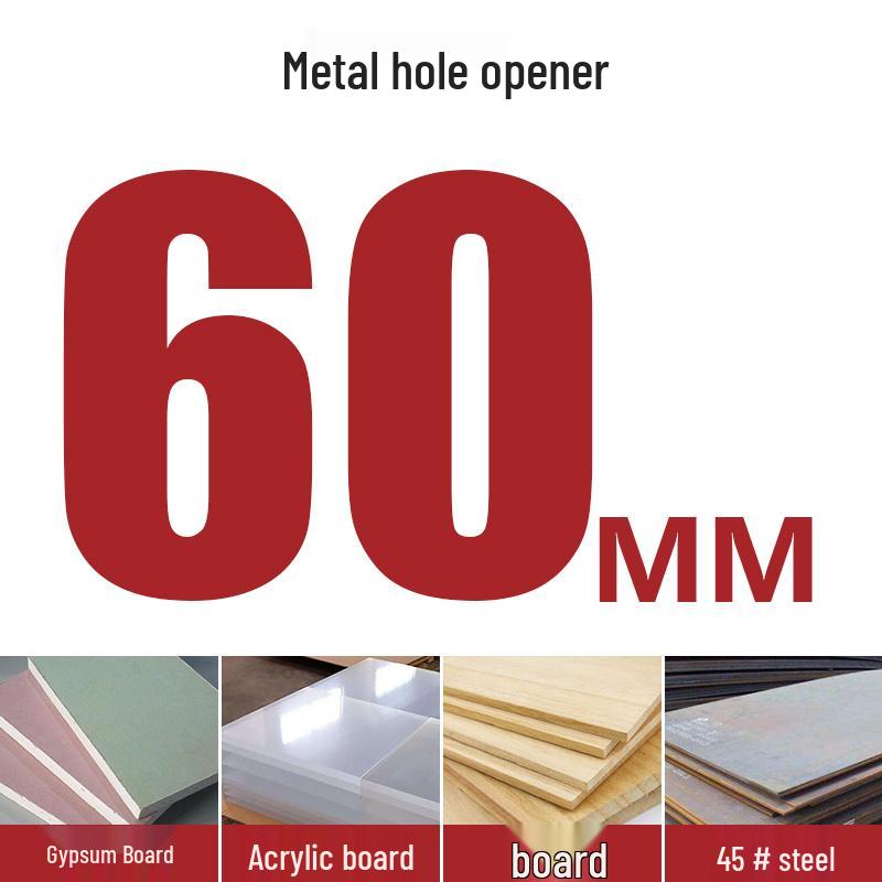 High-Speed Steel Bimetal Hole Puncher for Wood, Stainless Steel, and Plastic.