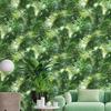Forest Green Plant Palm Leaf Wallpaper 3D Bedroom Living Dining Room Wall Decor PVC Waterproof Wallpaper