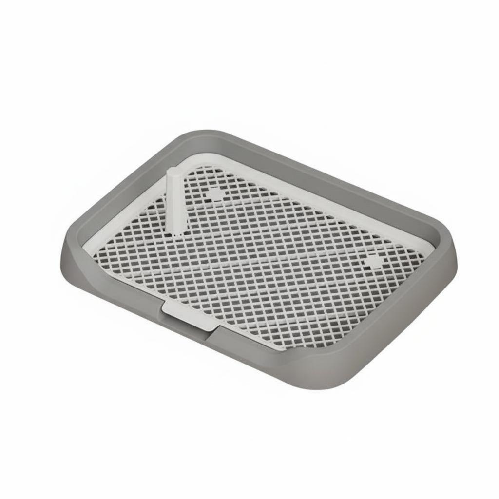 Indoor Dog Potty with Mesh Panel Easy to Clean Indoor Dog Potty Tray Puppy Training Toilet Fast Drainage Pet Supplies