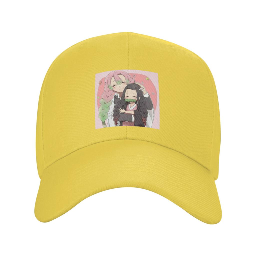 Unisex Baseball Hats Mitsuri Kanroji and Iguro Obanai Outdoor Streetwear Summer Sports Baseball Caps Hip Hop Cap Casquette Hats
