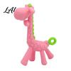 Non-toxic Baby Teether Giraffe Teether Silicone Chewing Toy for Soothing Gums Anti-Choking Guard Food Grade BPA-free Teething Relief Infants Safe