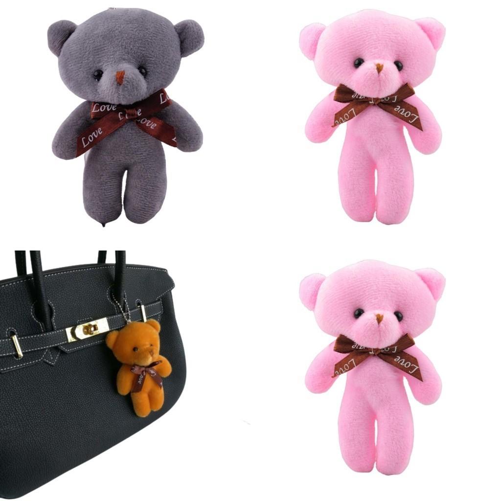 Cute Teddy Bear Plush Doll Keychain For Gift Giving