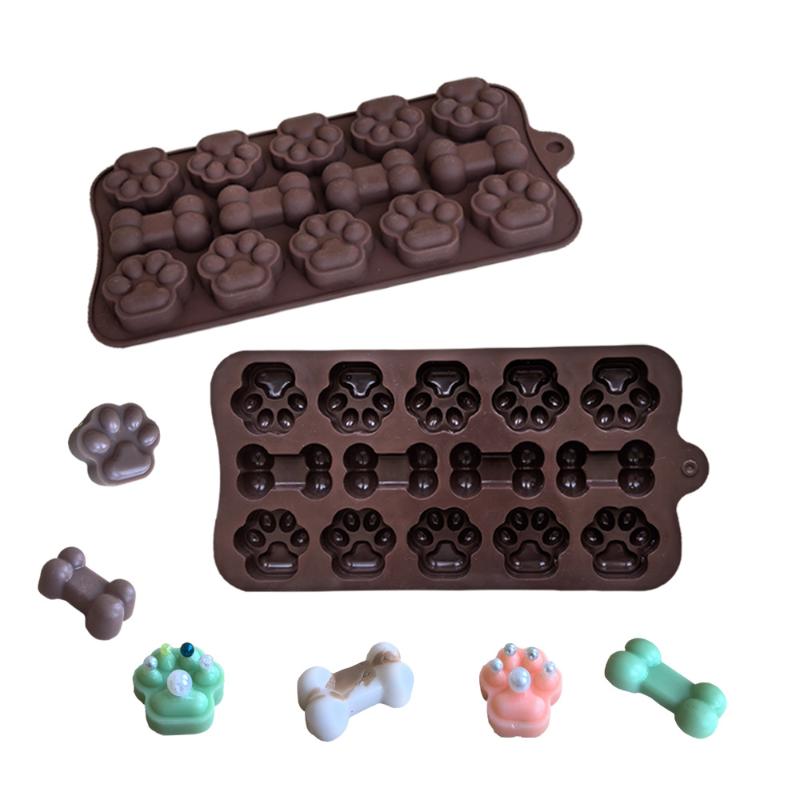 15 Cavity Double Heart Shaped Diy Non Stick Silicone Mold, Used For Gummies, Chocolates, Candies