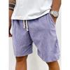 Summer New Men's Casual Comfortable Drawstring Corduroy Retro Shorts