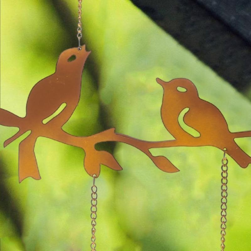 Iron Birds Wind Garden BalconyDoor Pendant for Lover Friend Family Members