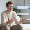 Chytré brýle s AI kamerou 1080P Nahrávání videa Pořizování fotografií Překlad v reálném čase Brýle