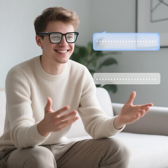 Chytré brýle s AI kamerou 1080P Nahrávání videa Pořizování fotografií Překlad v reálném čase Brýle