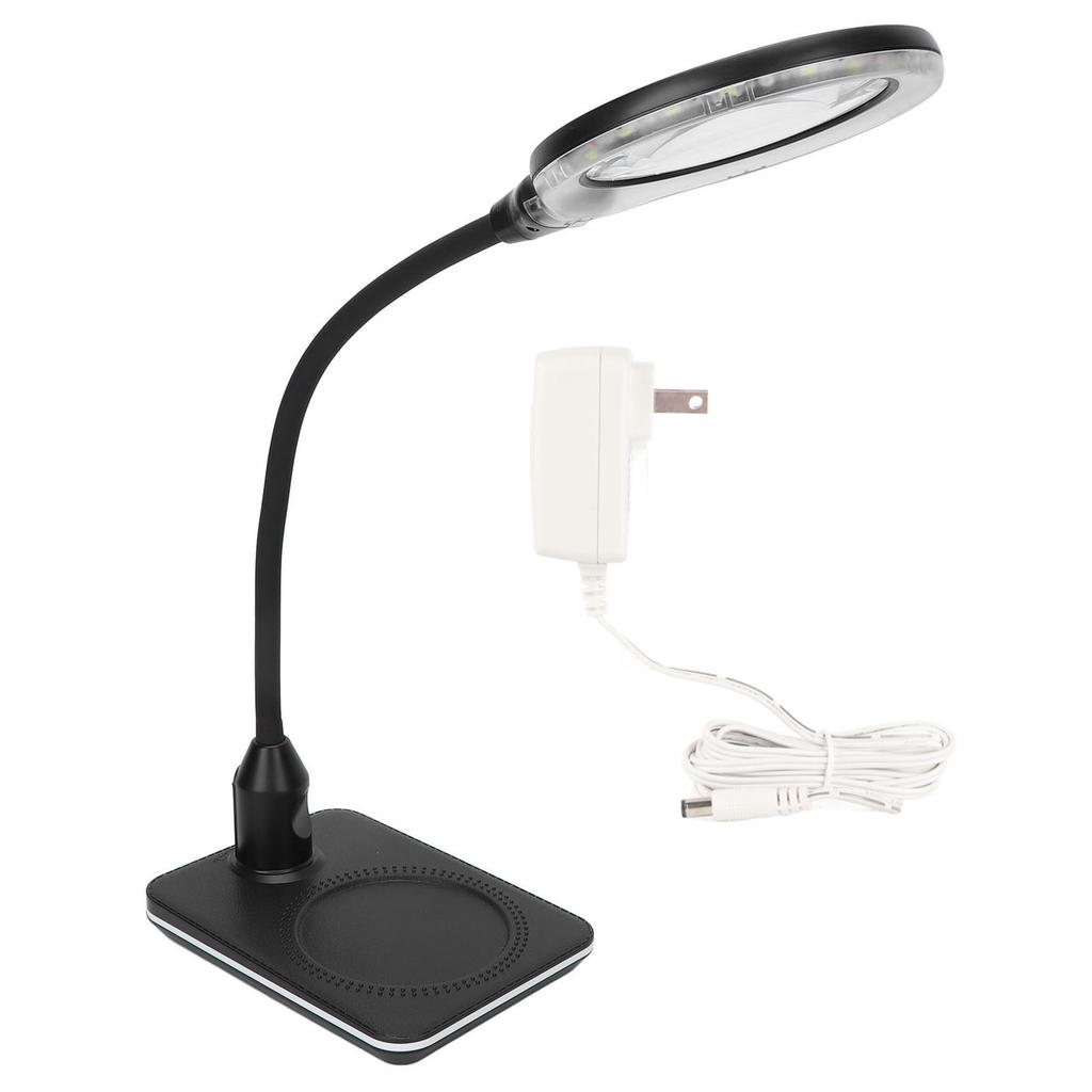 Magnifying Lamp 3X Primary 10X Secondary Dimmable LED USB Port Foldable Gooseneck Widely Used