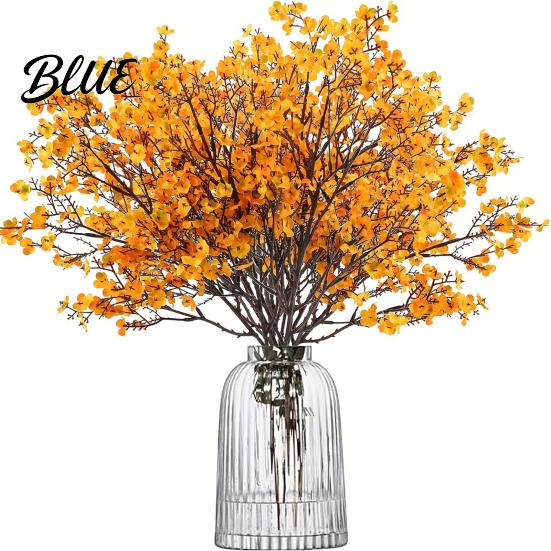 Durable Faux Plant Accents for Home Realistic Artificial Flowers Autumn Decoration Silk Floral Themed Interior Ornaments Branches Halloween