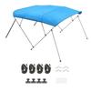 4 Bow Boat Bimini Tops 96"Lx(85"-90")W X 54"H Awning Canopy Pacific Blue