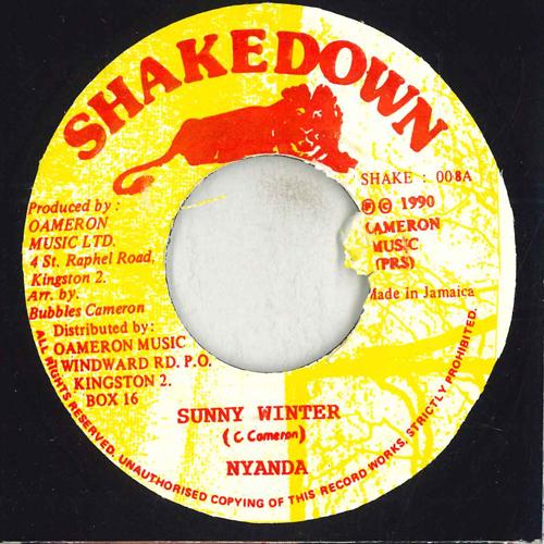 

7inch Record NYANDA / CALVIN BUBBLES CAMERON - Sunny Winter / Lambs Bread Collie SHAKE008 Shakedown 1990 Jamaica Reggae, Ska & Dub Used