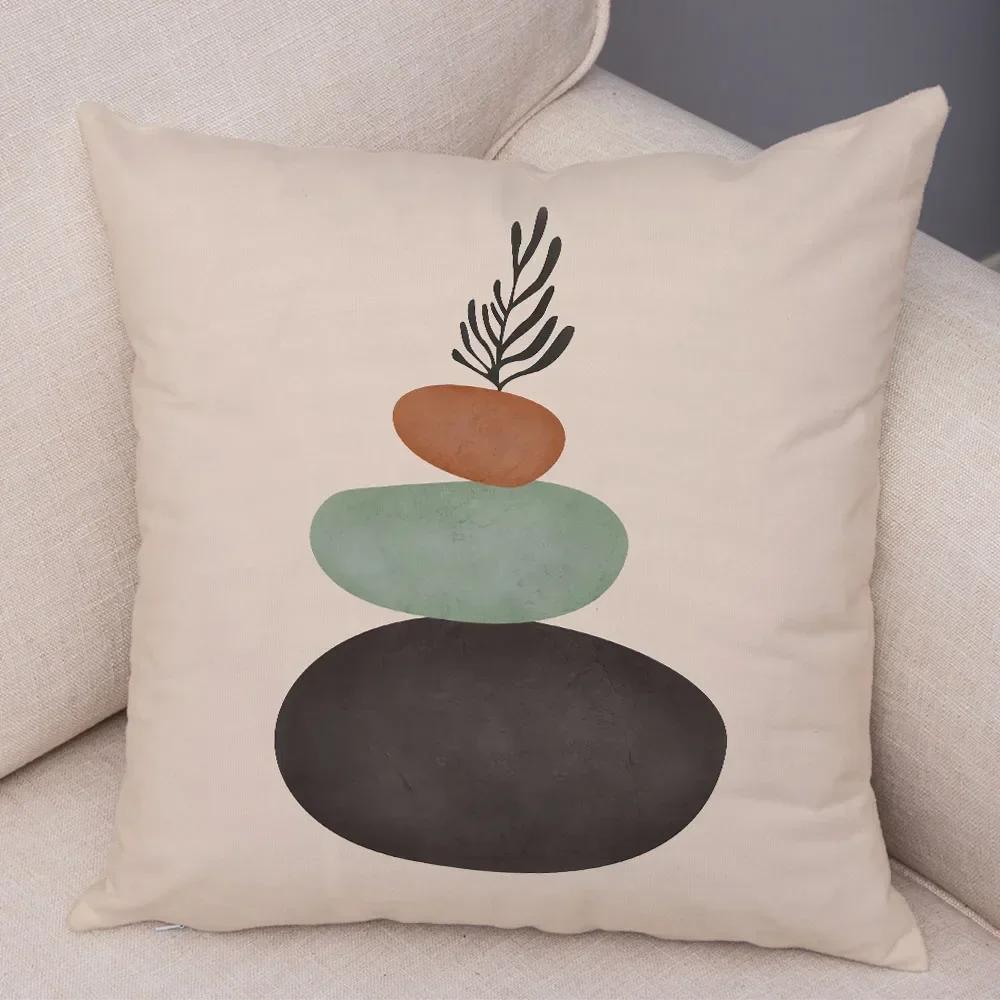 Nordic Style Plant Tree Cushion Cover Decor Geometric Abstract Modern Art Pillow Case for Sofa Home Super Soft Plush Pillowcase
