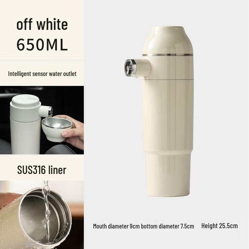 WuWaJu Smart Fingerprint Lock Travel Tea Mug, 650ml