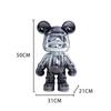 Creative BE@RBRICK TV Cabinet: Stylish Bear Floor Ornament with Piggy Bank Function, Simple Living Room Decor.