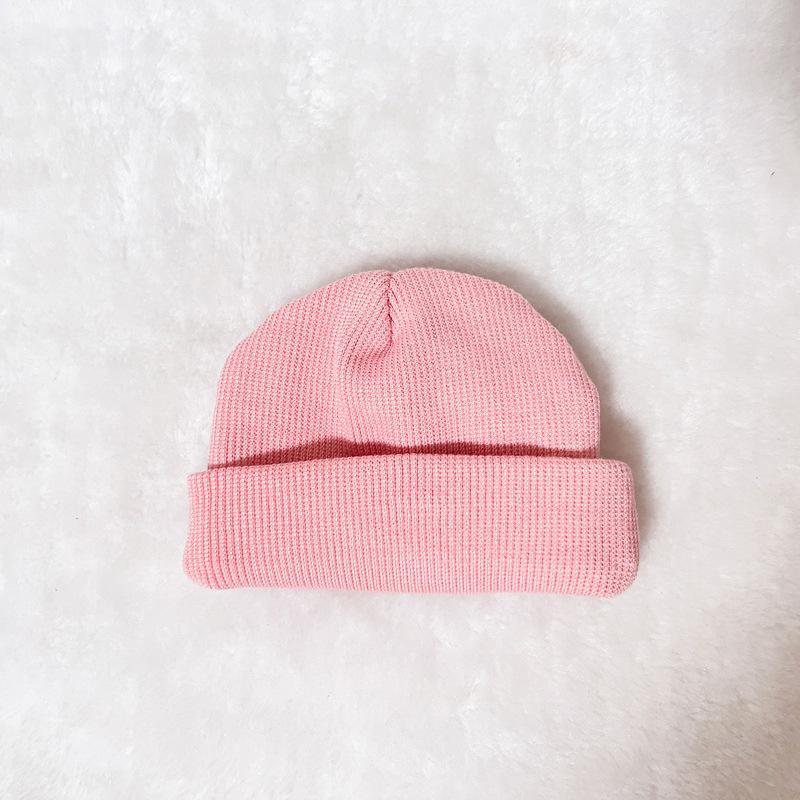 In Stock: Zsiga Korean Retro Knitted Wool Hat - Autumn/Winter Roll Brim Pullover