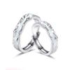 Light Year Luminous Sterling Silver Couple Rings - Exquisite Open Design