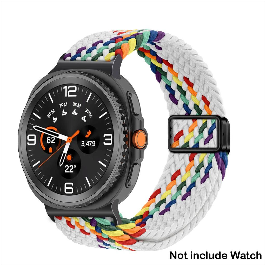 Nylon Woven Strap for Galaxy Watch 8/8 Classic 46mm 44mm 40mm Magnetic Buckle Sport Bracelet Correa for Samsung Watch 8 Band