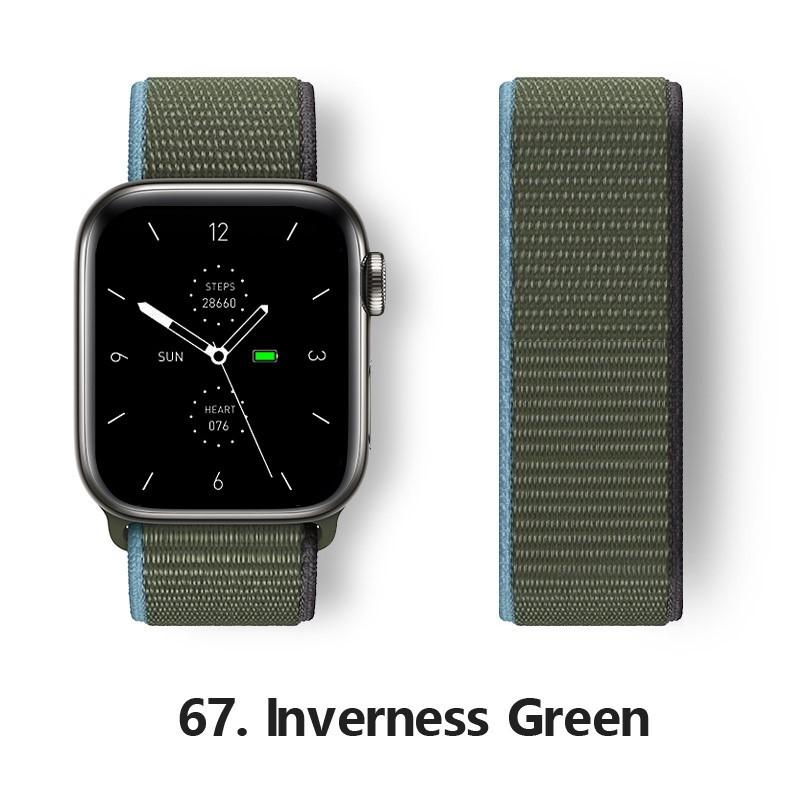 Pasek Nylonowy z Pętelką Do Pasków Apple Watch 44mm 40mm 49mm 41mm 45mm 46mm paski Bransoleta iWatch Seria 7 6 5 se 8 9 ultra 2 3 10 11