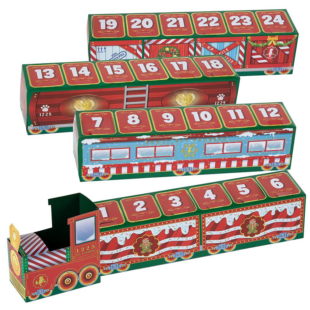 Adventskalender Weihnachtszug 2025 - Magnetischer Holz-Zug Für Kinder 3-12 Jahre