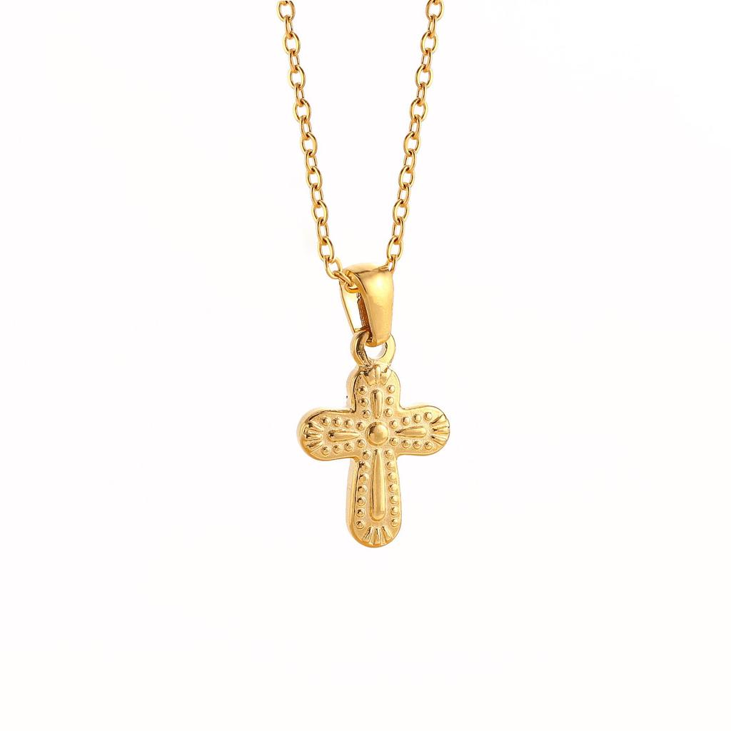 Stainless Steel 3D Angel Pendant Necklace - Women's Clavicle Chain