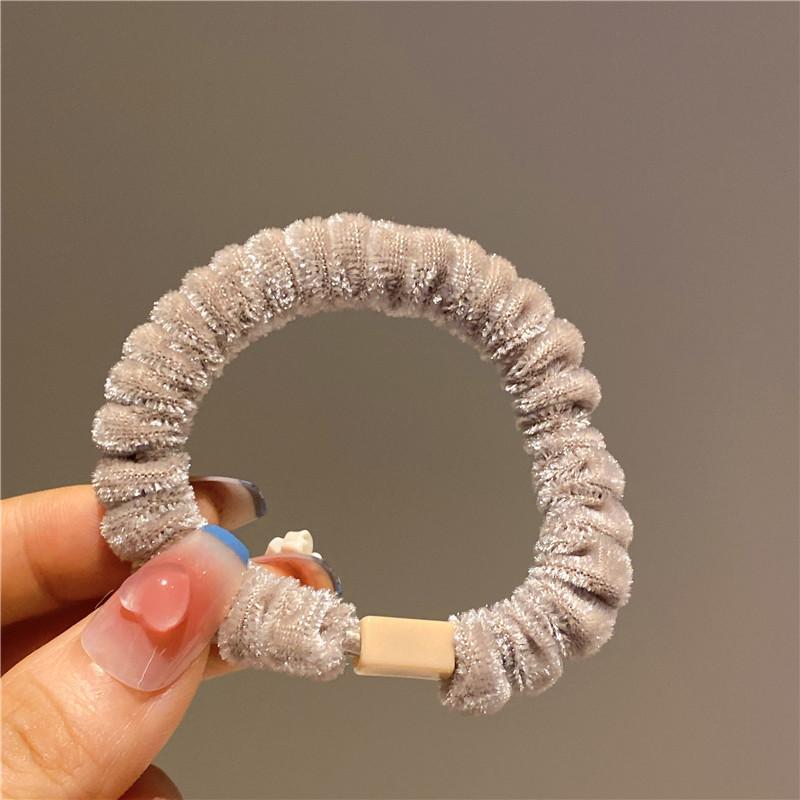 Vintage Velvet Bowknot Hair Scrunchies Hair Tie Women Girls Elegant Ponytail Large Bows Hair Rubber Bands Hair Accessories