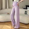 2026 Spring/Summer Maternity Ice Silk Wide-Leg Lace-Up Pants