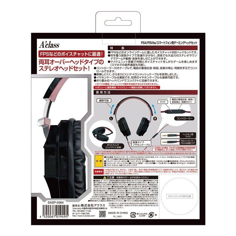Zestaw słuchawkowy dla graczy na PS4/PSVita/smartfona