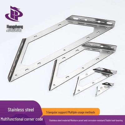 Conector de Suporte Triangular Multi-Ângulo Durável em Aço Inoxidável