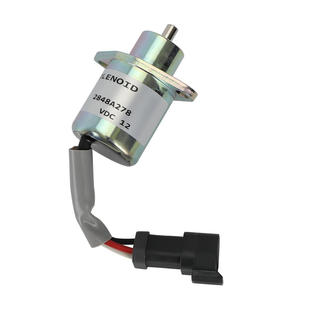 2848A278 Fuel Shutoff Solenoid For Caterpillar Skid Steer 246 216 226