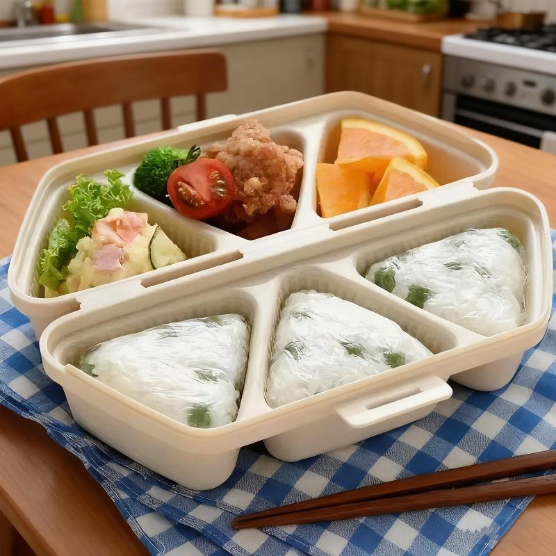 6 Grids Sushi Mould Triangle Bento Box Kitchen Party Supply Mold Tool Onigiri Rice Ball Bento Machinenori Kitchen Accessories