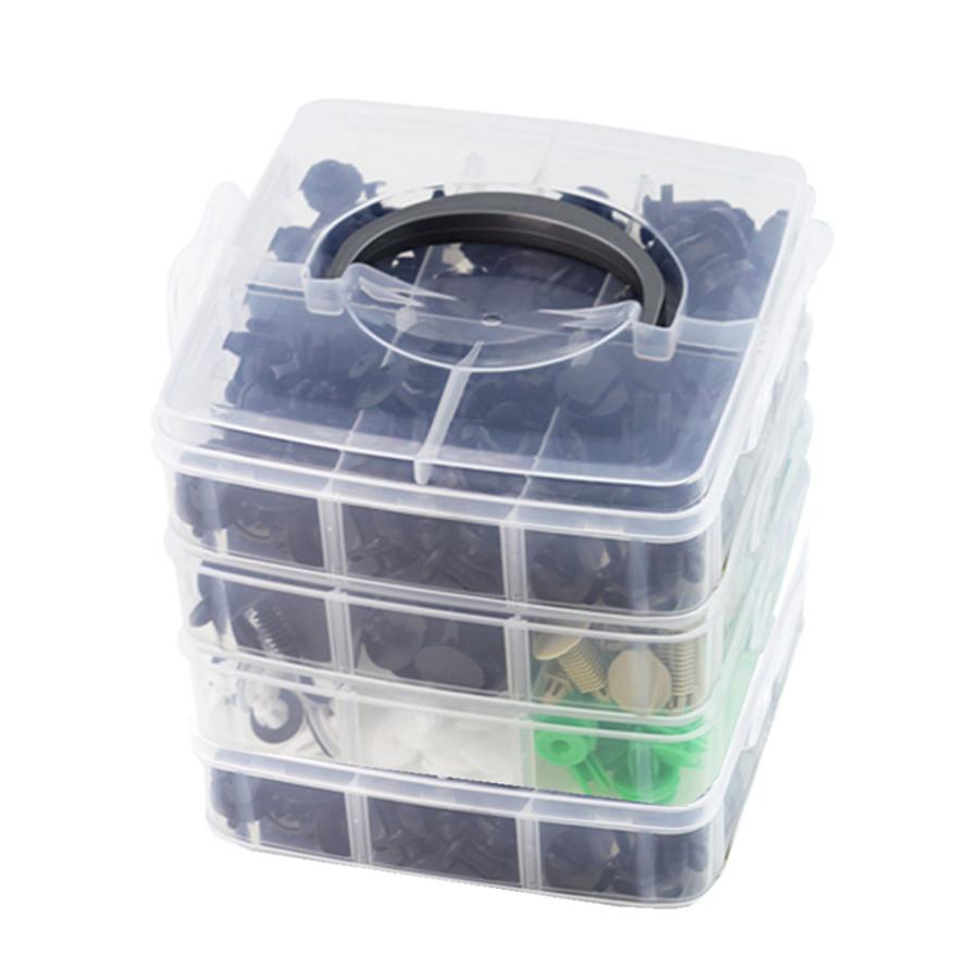 Universal New 24 Kinds 4 Layers of 620 Pieces of Automotive Fasteners Set car Bumper Clip Professional Car Repair Parts Clip