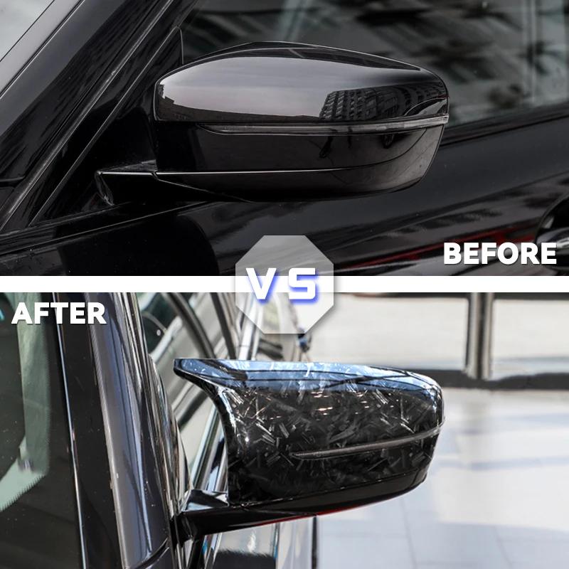 LHD Carbon Fiber Exterior Side Rearview Mirror Cover Trim For BMW 3/5/6/7/8-Series G11 G12 G14 G15 G16 G20 G21 G30 G31 2019 2020