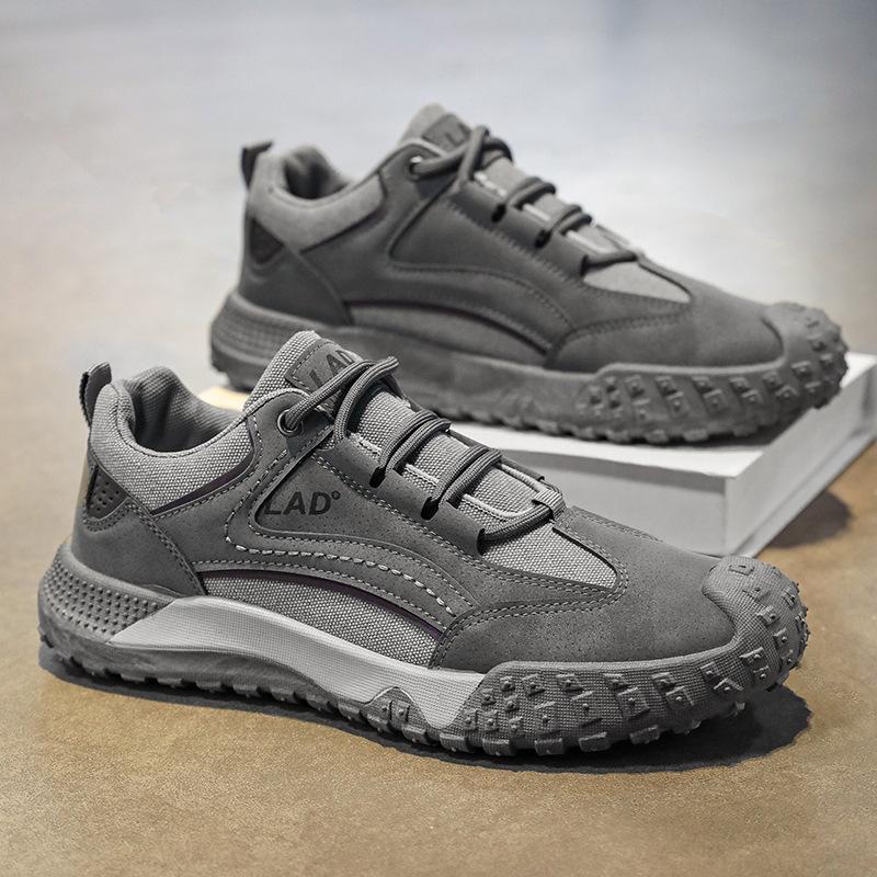 

Men s shoes 2025 autumn new tooling shoes casual versatile trend shoes men s platform non-slip lightweight labor insurance shoes 39