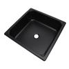 Single Bowl Bar Sink 13.8 X 13.8 X 4.7in Square Stainless Steel Kitchen Sink with 40mm Drain Hole for Caravan Food