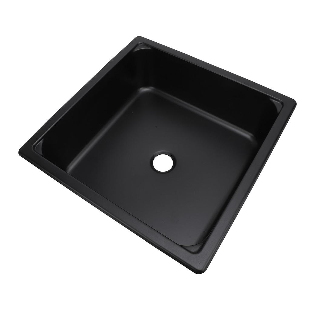 Single Bowl Bar Sink 13.8 X 13.8 X 4.7in Square Stainless Steel Kitchen Sink with 40mm Drain Hole for Caravan Food