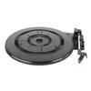 Record Player Turntable Black Plastic Belt Drive Gramophone Turntable Instrument Accessory
