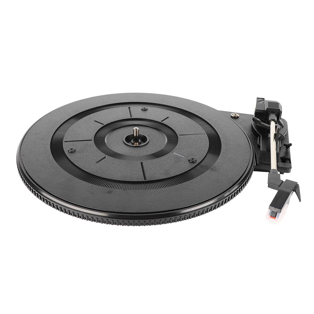 Record Player Turntable Black Plastic Belt Drive Gramophone Turntable Instrument Accessory