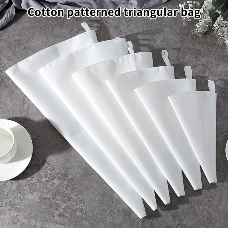 1 Stück Wiederverwendbarer Verdickter Wasserdichter Stoff Beständig Back Spritzbeutel-In Verschiedener Größe Für DIY Creme für Kuchen Dekoration