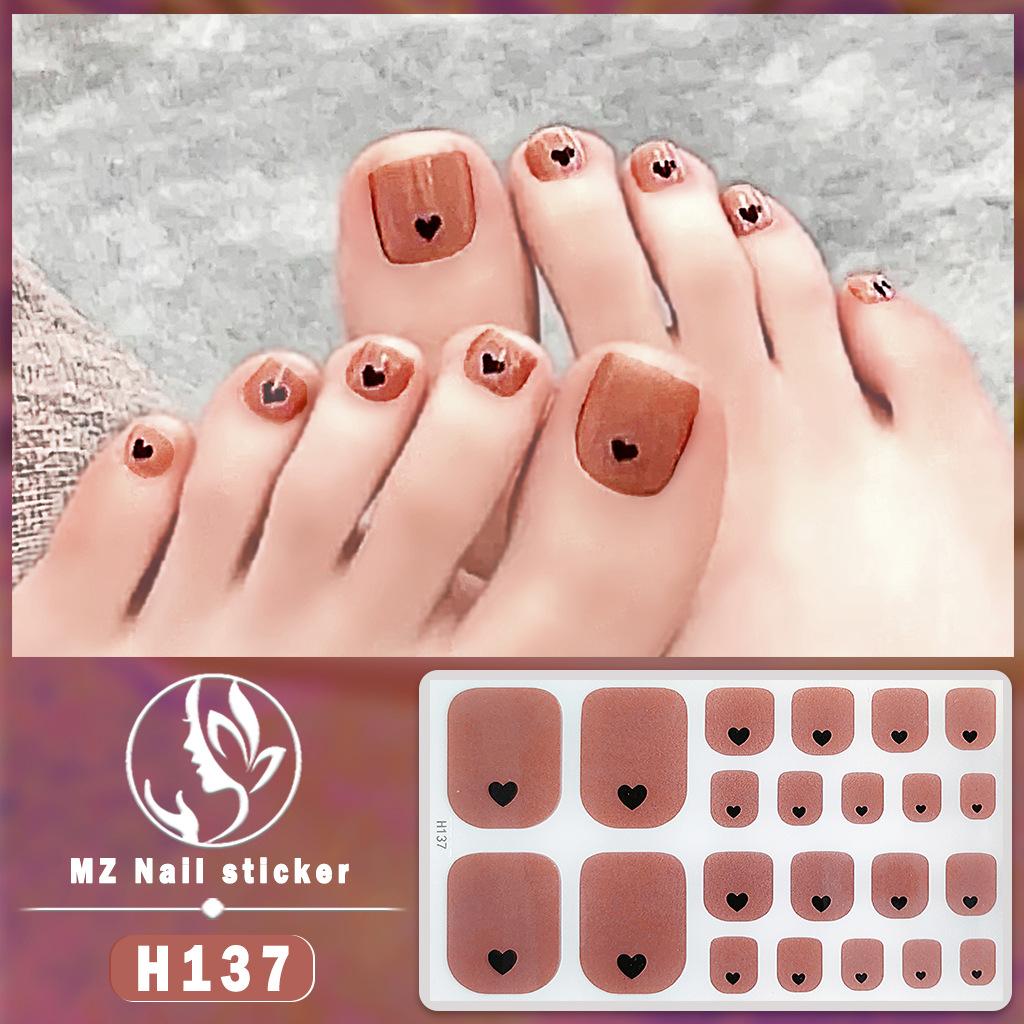 H New Nail Sticker 3D Diamond Nail Sticker Waterproof Long-lasting White Nail Sticker