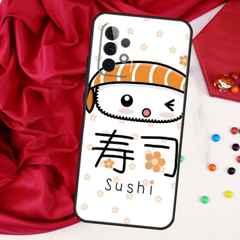 Sushi Maki Rice Kitchen Food Cute For Samsung Galaxy A52 A32 A22 A54 A14 A16 A26 A36 A56 A55 A35 A05 A06 A15 A53 A33 A13 Case