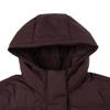 Adidas FW24 Brand Logo Windproof Warm Long Down Jacket Women Outerwear Burgundy JV6198